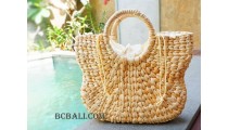 water hyacinth handbags seagrass natural design